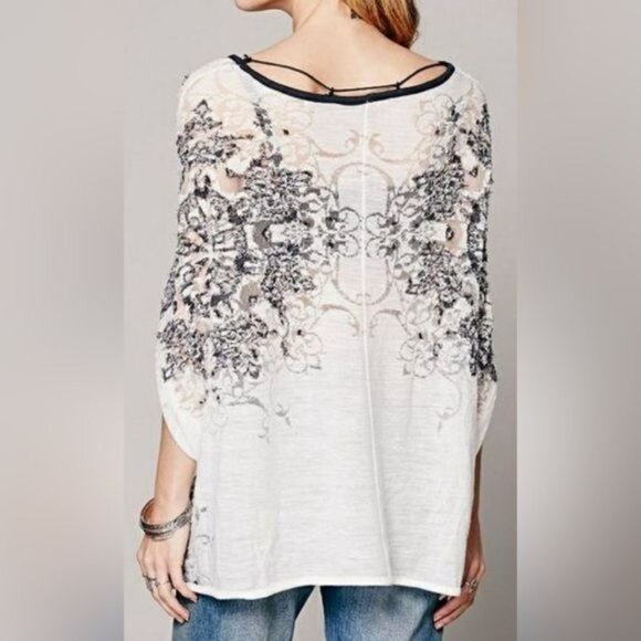 RARE Free People Seven Dials Embroidered Tunic Top - Picture 2 of 13